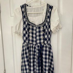 Dirndl 3 pieces (top, dress, apron)